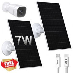 Zivif 7W Solar Panel Eufycam 2C/Pro 2/Pro E20/E40/E 2pk