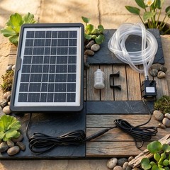 Adjustable 6W9V Solar Water Pump Perfect for Outdoor Use in Ponds and Aquariums