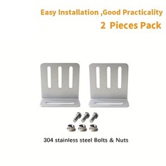 Solar Panel L Bracket Mounting Mounts Set Solar Panel RV Boat Roof Wall Flat