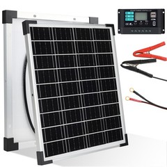 20W 12V Solar Panel Kit with 10A Charge Controller High Efficiency Solar Boar…