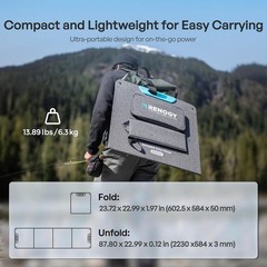 Stable Kickstands 200W Solar Panel for Off-Grid Living