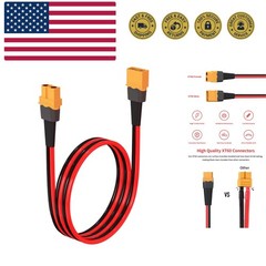10AWG 2FT XT60 Extension Cable 2 6 10 20 35 50 75 100FT XT60 Female to Male C…