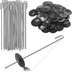 Solar Panel Bird Guard Clips, 100 Sets Stainless Steel J Hooks for Wire | Sta…