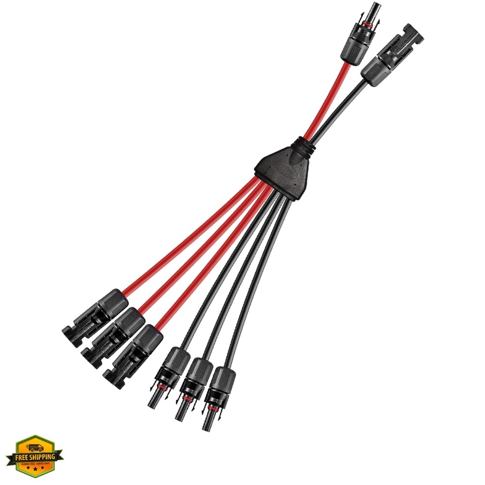 Solar Y Connector,Solar Y Branch Parallel Cable 2 to 6 Male Female Solar Conn…
