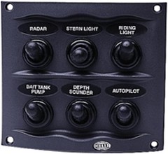 HELLA H73070041 Gray 2-Row 6-Way Compact Switch Panel 2.17″D x 4.21″W