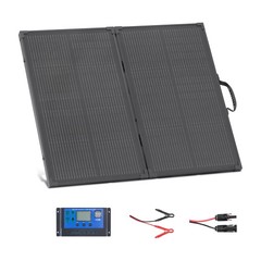 VEVOR 100W Foldable Solar Panel with 30A Controller Portable Mono Solar Panel