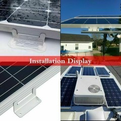 4 Pcs of Solar Panel Mounting Z Brackets for RV Boat Wall Off Gird Roof Inst