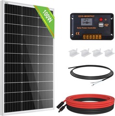 200 Watts 12 Volt/24 Volt Solar Panel Kit W/ High Efficiency Monocrystalline