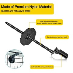 Solar Panel Bird Guard Fastener Clips,50 Sets Critter Guard Fasteners,Premium…