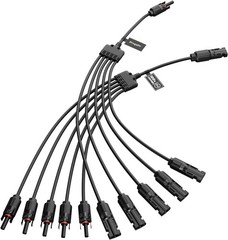 Solar Y Connector Solar Panel Parallel Connectors Extra Long 1 to 5 Solar Bra…