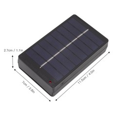 Solar Panel Battery Charger Charging Case Box 1W 4V AA for AAA 1.2V Batteries