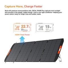 Blackview OSCAL PM400 Plus 400W Foldable Solar Panel for Power Station Camping