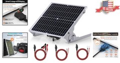 Durable Waterproof 12V Solar Charger with 3-Stage Charging for All Batteries