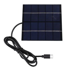 Solar Charging Panel 1.5W 5V Type C Port Waterproof Phone Mini Solar Panel KIT