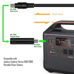 DC 7909 to DC 8020 Adapter Connectors Compatible with Jackery Explorer Series 15