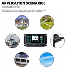 SOECOPO 10000W Solar System Kit, 100A Controller, 12V DC to 110V/220V