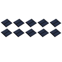 Mini Solar Panel Cell 3V 125mA 0.375W 52mm x 52mm for DIY Project Pack of 10