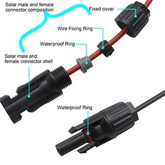 Solar Panel Connector to DC 8mm Adapter Cable – 16 AWG DC 8mm Converter