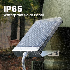 POWOXI 6V Solar Panel for Deer Feeder: 1.5W Waterproof Solar Battery Charger
