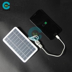 Solar Panel Output USB Outdoor Portable Solar System 5V 2W Mobile Phone Charger