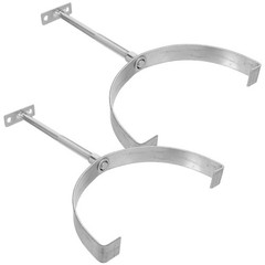 2Pcs Adjustable Silver Iron Lightning Protection Bracket for Tile Roofs