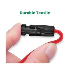 Solar Connectors Y Branch Parallel Adapter 10AWG Cable for Solar Panel (Red &…