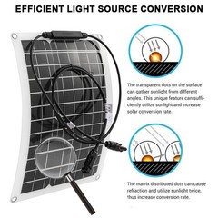 20000W Peak Solar System Kit Flexible Panel DC 12V/24V To AC 110V/220V Inverte1G