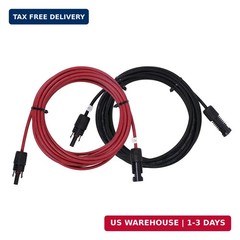 Renogy 20FT 12AWG Solar Panel Extension Cable with Female and Male Connectors