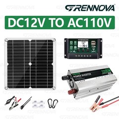 True Power Grennova Solar Kit 2200W 60A MPPT 30W Panel 110/220V Inverter