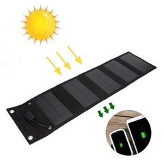 Solar Panel Foldable Waterproof 15W Portable Solar Cell Charger With USB Po KWZK