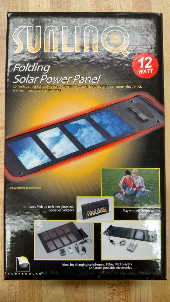 Sunlinq Folding Solar Panel 12 watt 12V Flexible and Portable