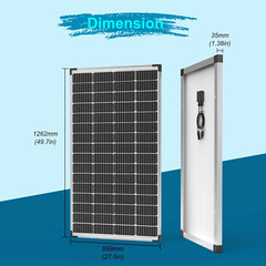 175W Monocrystalline Solar Panel for RV, Marine, and Off-Grid Power Solutions
