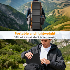 2026Upgrade 40W Foldable Solar Panel Charger,25% High Efficiency Portable N Type