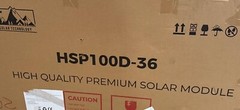 HQST 100W Watt 12V Volt Mono Poly Solar Panel PV Power for RV Home Off Grid