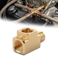Brass Branch Adapter with Square Body Easy to Use for Gauge and Fluid Line Use