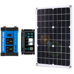 6000W Solar Panel Set Solar Power Inverter Generator Home 100A 110V Grid Syste