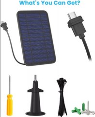 2Pack Solar Panel Charger for Blink Outdoor/Outdoor(3rd Gen)/XT XT2 Camera USA