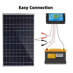 12V Panel Solar 30W De Kit 100A Controlador de Cargador Bateria Para Barco RV