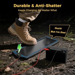 12V Solar Battery Charge: Waterproof Portable Solar Panel Kit – Battery Maint…