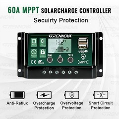 Grennova 1400W Solar Kit 60A MPPT Dual Voltage Off-Grid Home Backup Power