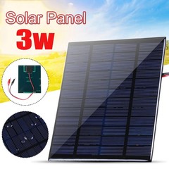 3W 12V Portable Solar Panel Trickle Battery Charger for Car Marine ATV Camping