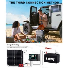Complete 7000W Off-Grid Solar Kit 7000W Inverter 2pcs 300W Solar Panels 110V/2ta