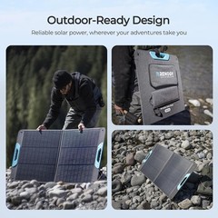 Versatile 100W Solar Panel with Magnetic Closure – Compact & Efficient Design