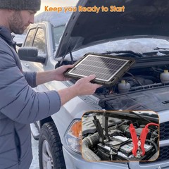 Weatherproof 8W Solar Charger for Reliable Battery Maintenance Outdoors