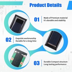 10Pcs Solar Panel 0.5V 100mA Solar Cells Photovoltaic panels Module Sun 1237