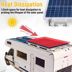 4 Pack 1200 Lbs No Drill Magnetic Solar Panel Mount Bracket Solar Panel Mountin
