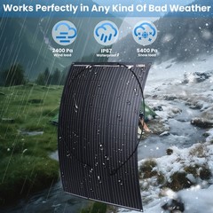 LINEBA 100W 200W 400W Solar Panel 12V Flexible Highly Mono Caravan RV Marine Van