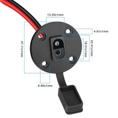 SAE Connector, Solar Weatherproof SAE Socket Sidewall Port, SAE Cable Quick C…