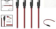 1FT SAE 14AWG Power Extension Cable – Ideal for Cars, Solar Panels, and More