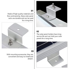 4 Pcs Mounting Hardware Solar Panel Bracket Corner Z Brackets RV